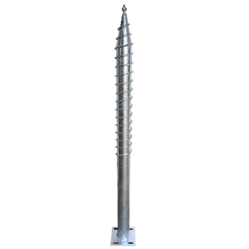 Galvanized Ground Screw For Solar Mounting System 1550 Alloy Junction