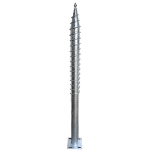 Galvanized Ground Screw For Solar Mounting System 1550 Alloy Junction