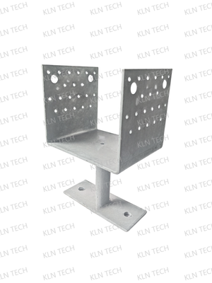 Anchor rod - U-shaped spiral bolt bracket - galvanized