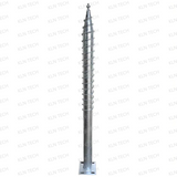 Galvanized Ground Screw For Solar Mounting System 1550 Alloy Junction